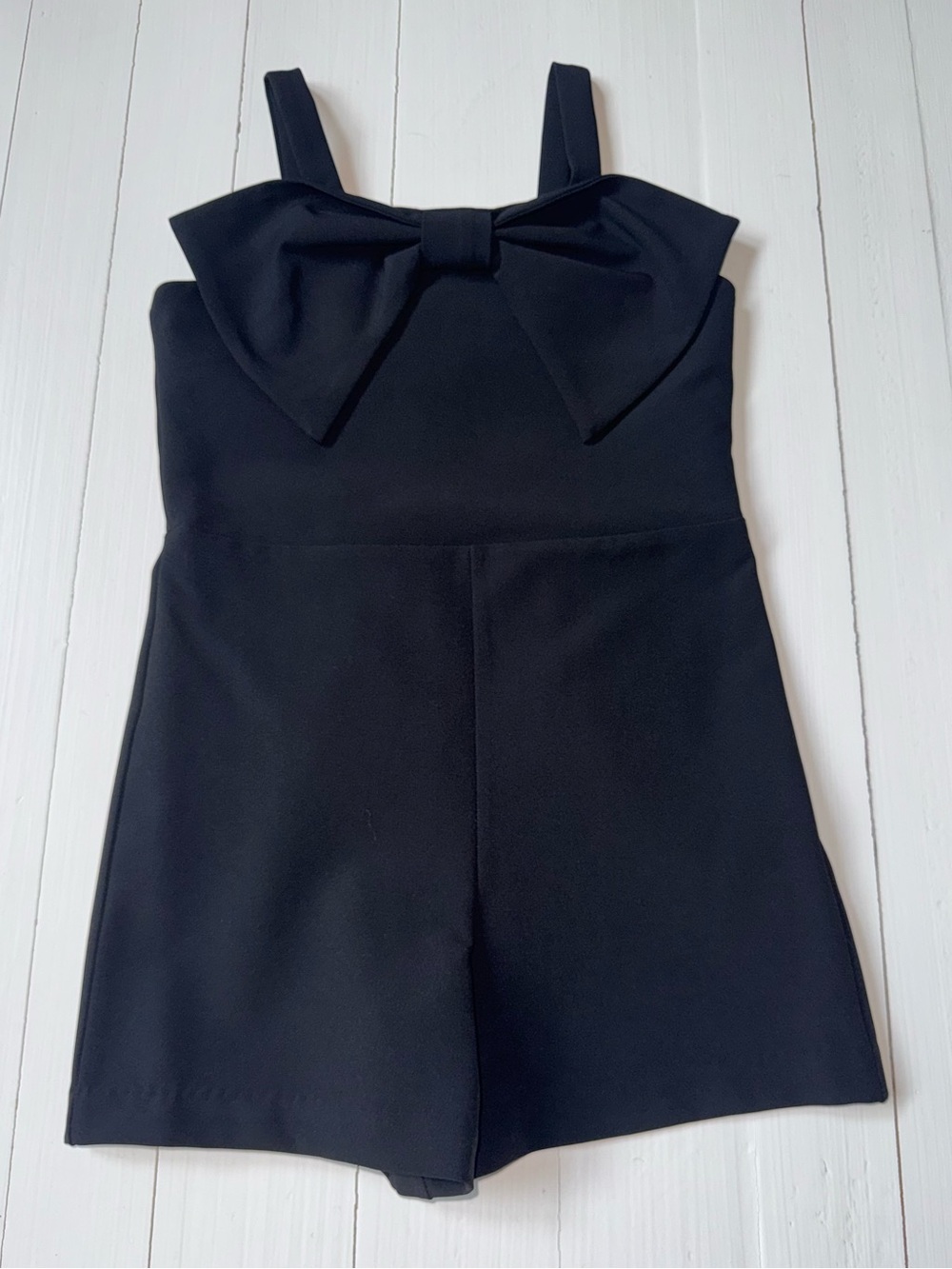 GB girls Black Bow Romper NWT Size 6X